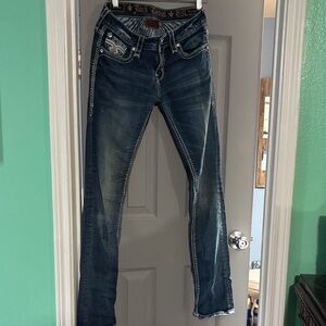 Rock Revival Women's Dark Indigo straight Jeans